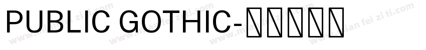 PUBLIC GOTHIC字体转换
